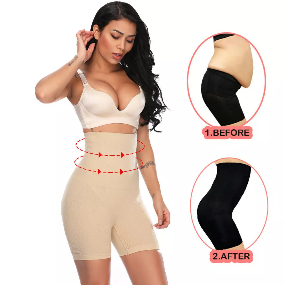 Women Tummy Control Shapewear High Waisted Body Shaper Shorts